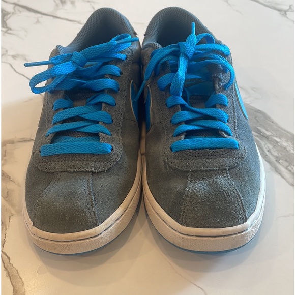 Nike Blazer Low Grey & Blue Suede Shoe, Youth 5.5, Women’s 7, - Picture 5 of 10